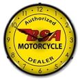 thumbnail image 1 of Collectable Sign and Clock BSA Motorcycle LED Lighted Premium Wall Clock, 1 of 5
