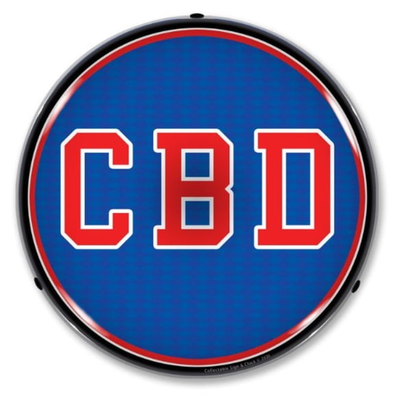 Collectable Sign and Clock CBD LED Lighted Premium Sign
