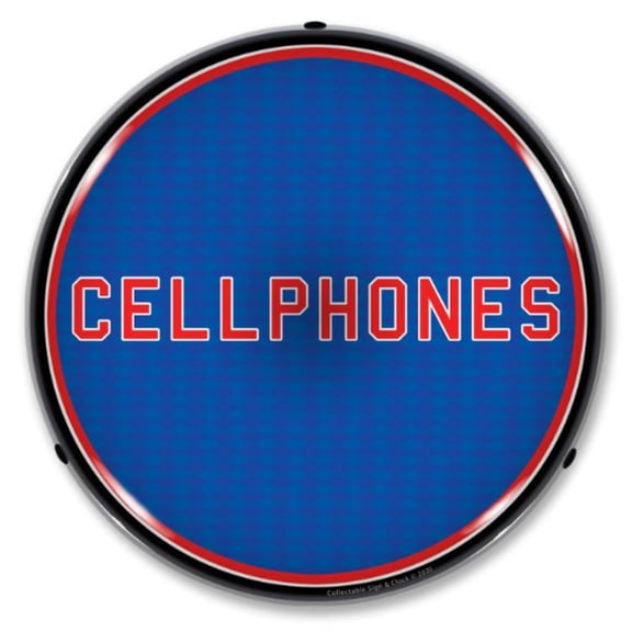 Collectable Sign and Clock Cellphones LED Lighted Premium Sign