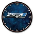 thumbnail image 1 of Collectable Sign and Clock Corvette ZR1 LED Lighted Premium Wall Clock, 1 of 7
