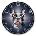 thumbnail image 1 of Collectable Sign and Clock French Bulldog  LED Lighted Premium Wall Clock, 1 of 6