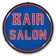 thumbnail image 1 of Collectable Sign and Clock Hair Salon LED Lighted Premium Sign, 1 of 3