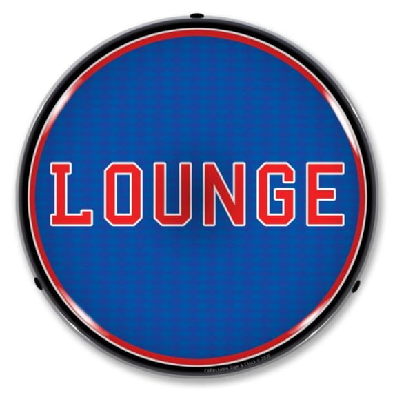 Collectable Sign and Clock Lounge LED Lighted Premium Sign