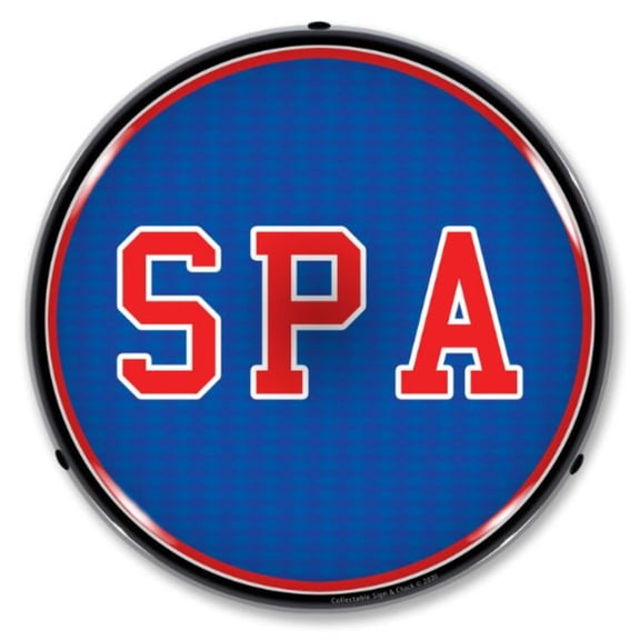 Collectable Sign and Clock SPA LED Lighted Premium Sign