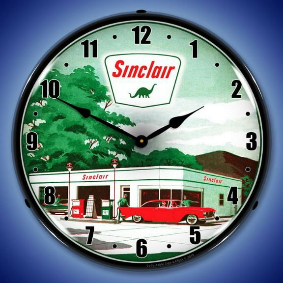Collectable Sign and Clock Sinclair Gas Station 2