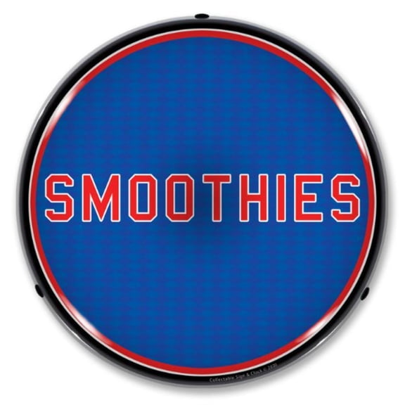 Collectable Sign and Clock Smoothies LED Lighted Premium Sign
