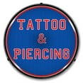 thumbnail image 1 of Collectable Sign and Clock Tattoo & Piercing LED Lighted Premium Sign, 1 of 3