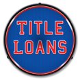 thumbnail image 1 of Collectable Sign and Clock Title Loans LED Lighted Premium Sign, 1 of 3