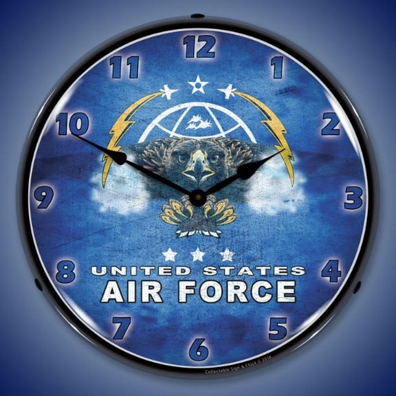 Collectable Sign and Clock United States Air Force