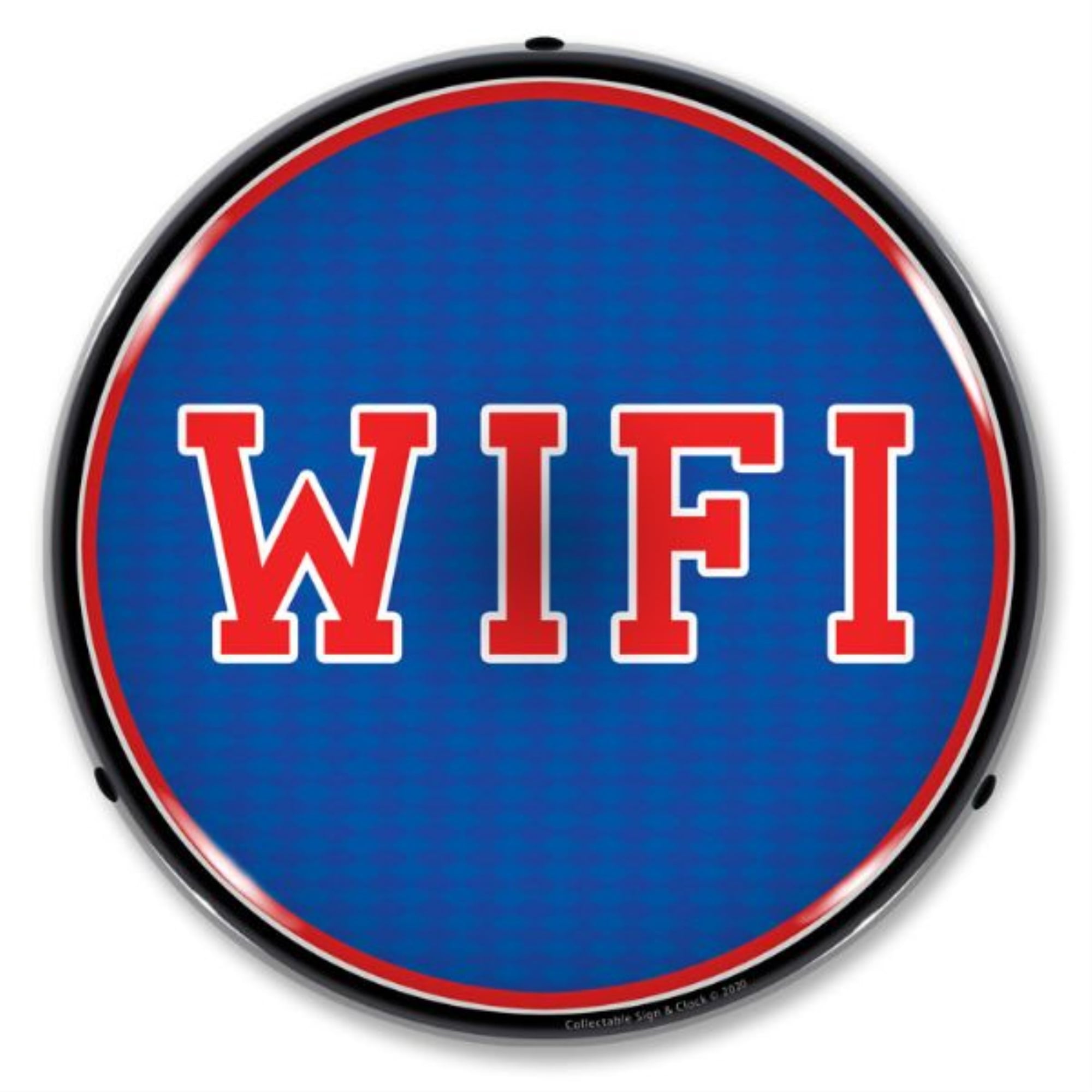 Walmart Wireless Sign Collectable Sign and Clock WIFI LED Lighted Premium Sign - Walmart.com