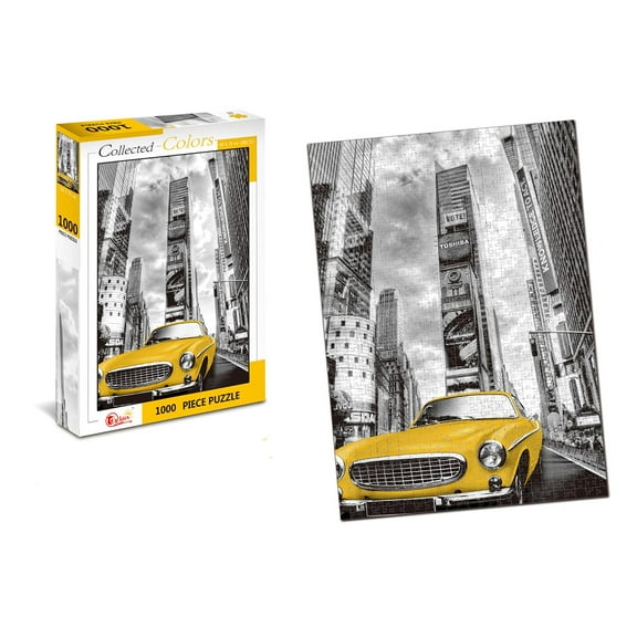Collected Colors New York Taxi 1000 Piece Jigsaw Puzzle