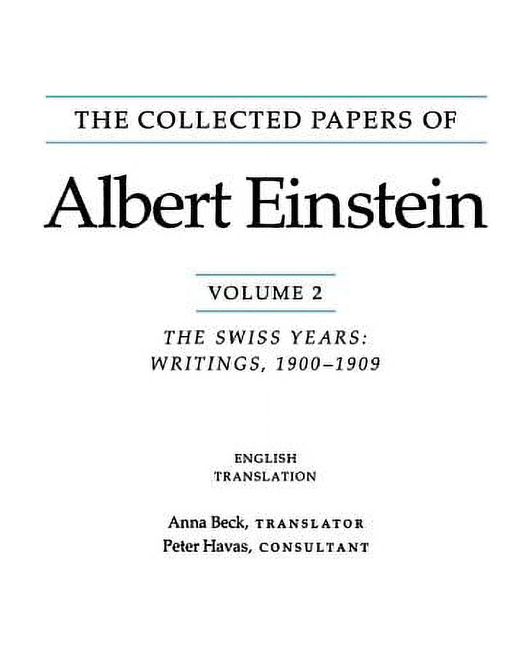 Collected Papers of Albert Einstein The Collected Papers of Albert