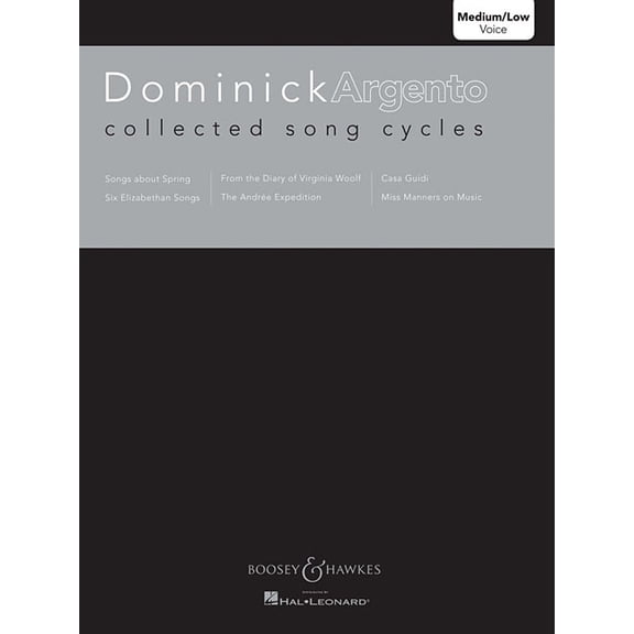 Collected Song Cycles: Medium/Low Voice, (Paperback)