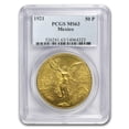 thumbnail image 1 of Collectible 1921 Mexico Gold 50 Pesos Coin, MS-63 PCGS Coins, 1.2057 oz, 1 of 3