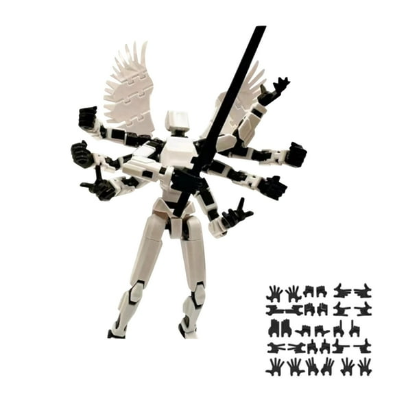 Collectible Alien Multi-Jointed Action Figure Deluxe Set Posable DIY Model Kit Hobbyist Display Piece