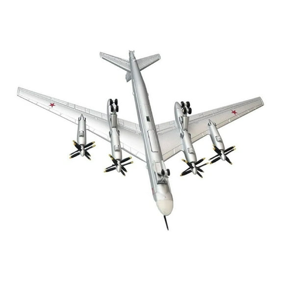 Collectible Alloy Airplane Model Tupolev Tu-95 Bear Type Strategic Bomber for Aviation Enthusiasts