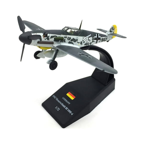 Collectible Alloy Model Military WW2 BF109 Fighter Retro Design for Aviation Display Gift Toy Model