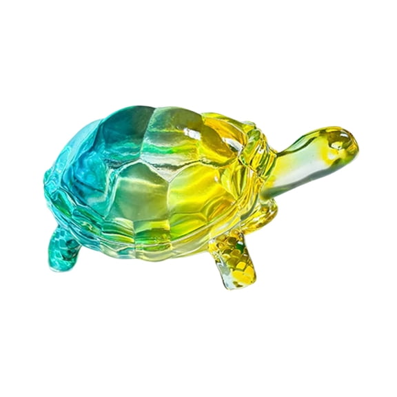 Collectible Art Glass Miniature Glass Turtles Figure Animal Miniature Figurines Table Ornaments Turtles Statue
