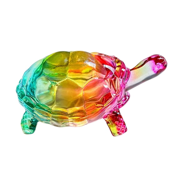 Collectible Art Glass Miniature Glass Turtles Figure Animal Miniature Figurines Table Ornaments Turtles Statue