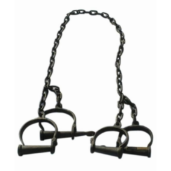 Collectible Badges Iron Georgetown County Plantation Leg Irons Handcuffs Costume Prop