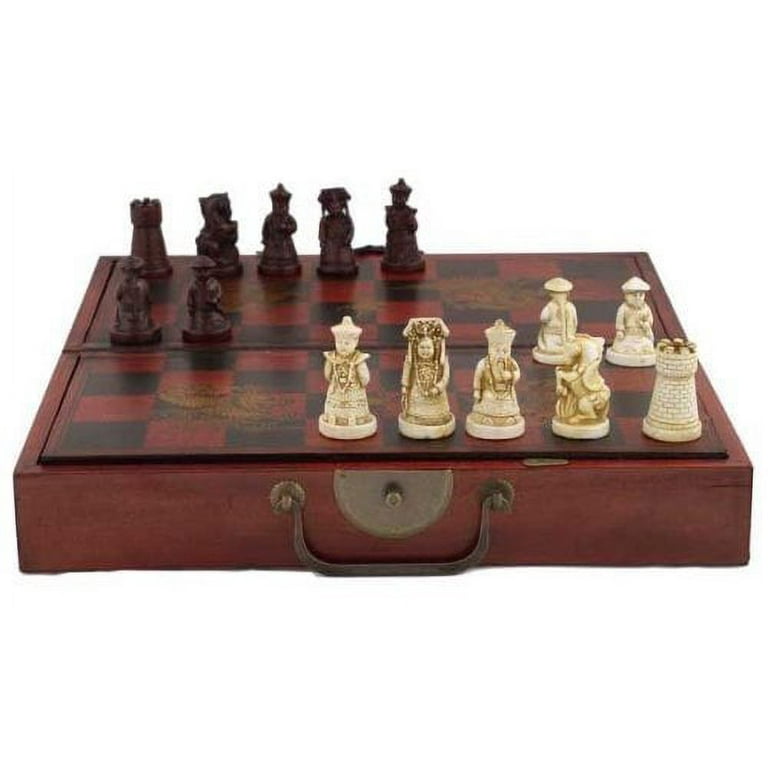 勝*様 古い中国のセット Collectible Chinese Antique Style Chess Game Set - Walmart.com