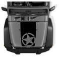 thumbnail image 1 of Collectible Decals Alpha Romeo Military Star Blackout Hood Vinyl Decal, 1 of 1