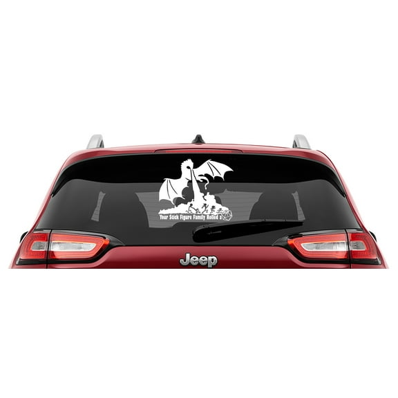 Collectible Decals Dungeons & Dragons Inspired Your Stick Figure Family Rolled a 1 Vinyl Decal