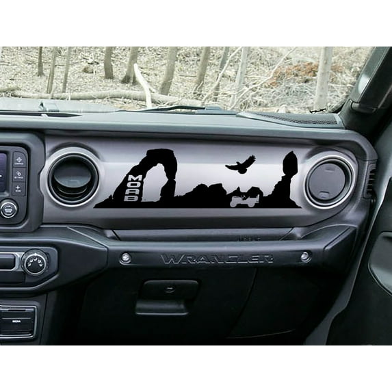 Collectible Decals JL/JT Dashboard MOAB Trail Desert Scene Vinyl Decal