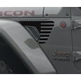 thumbnail image 1 of Collectible Decals JL/JT Fender Vent American Flag Blackout Decal Pair, 1 of 1