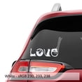 thumbnail image 1 of Collectible Decals Love Cats - Cats Spell Out Love Vinyl Decal, 1 of 1