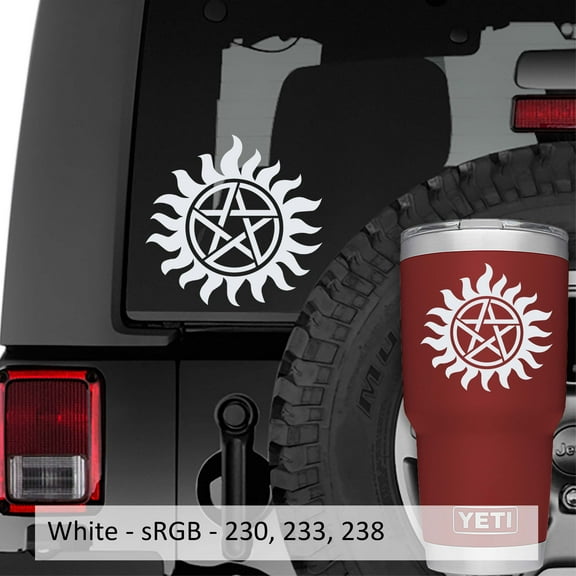 Collectible Decals Supernatural Anti Possession Symbol Vinyl Decal