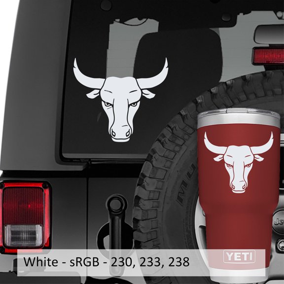 Collectible Decals Zodiac Taurus Bull Head Vinyl Decal