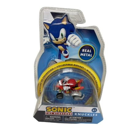 Collectible Diecast Sonic The Hedgehog Knuckles Real Metal Racing Car