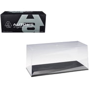 Collectible Display Show Case for 1 18-1 24 Scale Model Cars with Black Plastic Base by Autoart