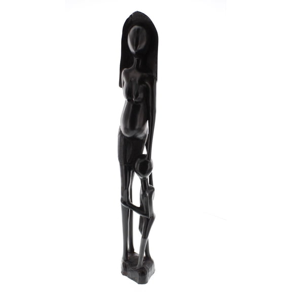 Collectible Figurine Abstract Makonde Woman and Child