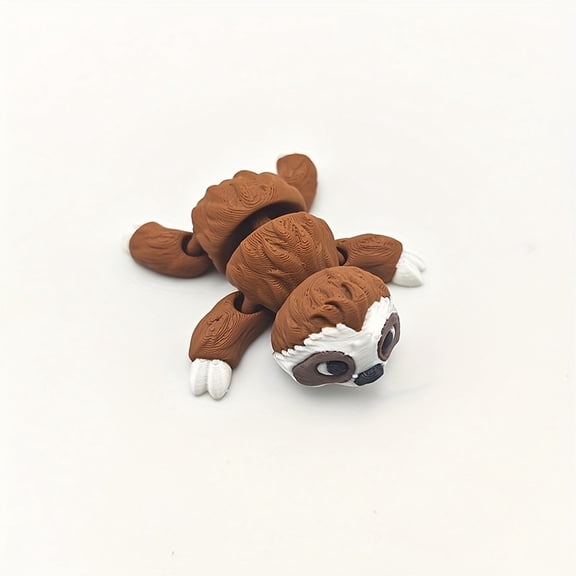Collectible Figurines,3D Printed Sloth Statue - Retro Collectible Figurine with Multi-Eye Designs (Compatible for Desk,Bed,Car & Party Decor)-Plastic Sloth for Holidays, Birthdays-Unique Gift & Home