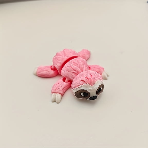 Collectible Figurines,3D Printed Sloth Statue - Retro Collectible Figurine with Multi-Eye Designs (Compatible for Desk,Bed,Car & Party Decor)-Plastic Sloth for Holidays, Birthdays-Unique Gift & Home