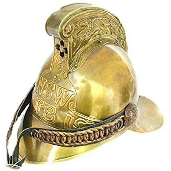 Collectible Fire Bridge British Full Brass Fireman Helmet Nsw Fb W Soft Liner