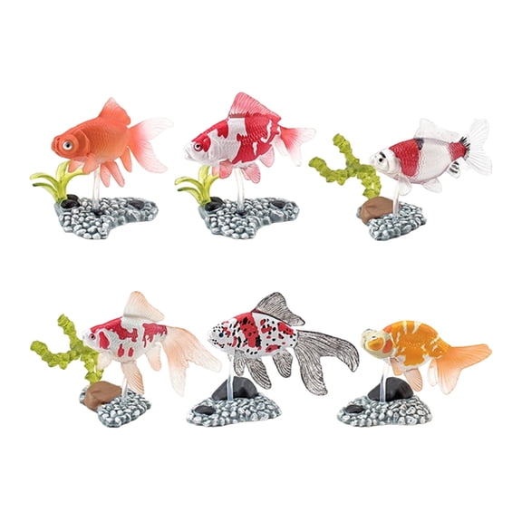 Collectible Fish for Aquarium Decoration Landscaping Fish FishTank Cartoon Decors Statue
