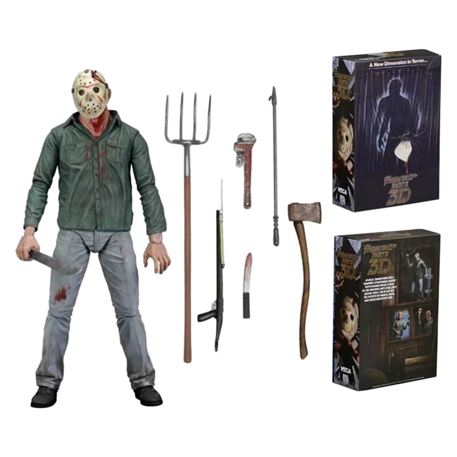 Collectible Friday 13th Scale Part 3 Jason Ultimate 7inches Scale ...