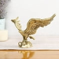 thumbnail image 1 of Collectible India Brass Eagle Statue Wild Bird Flying Hawk Sculpture Feng Shui Decorative Home Office Showpiece Figurine (Size 7 x 4.5 x 5.5 Inches), 1 of 8