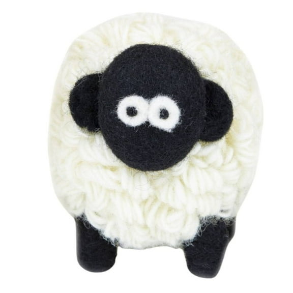 Collectible Knitted Sheep- Black Faced Mountain Sheep (Medium)