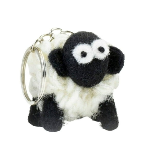 Collectible Knitted Sheep Keyring- Black Faced Mountain Sheep