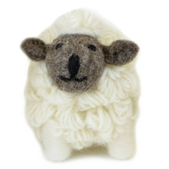 Collectible Knitted Sheep- White (Medium)