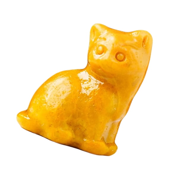 Collectible Natural Crystal Lucky Cats Art Piece Miniature Figurine for Home Office Fengshui Decors Good Luck Charm