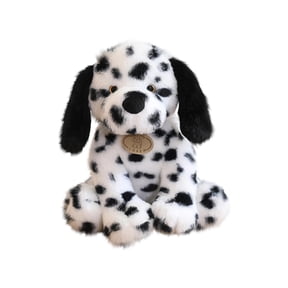 Collectible Sitting Dalmatian Plush Spotted Dog Soft Stuffed Animal Puppy Decorative Display Model 10inch