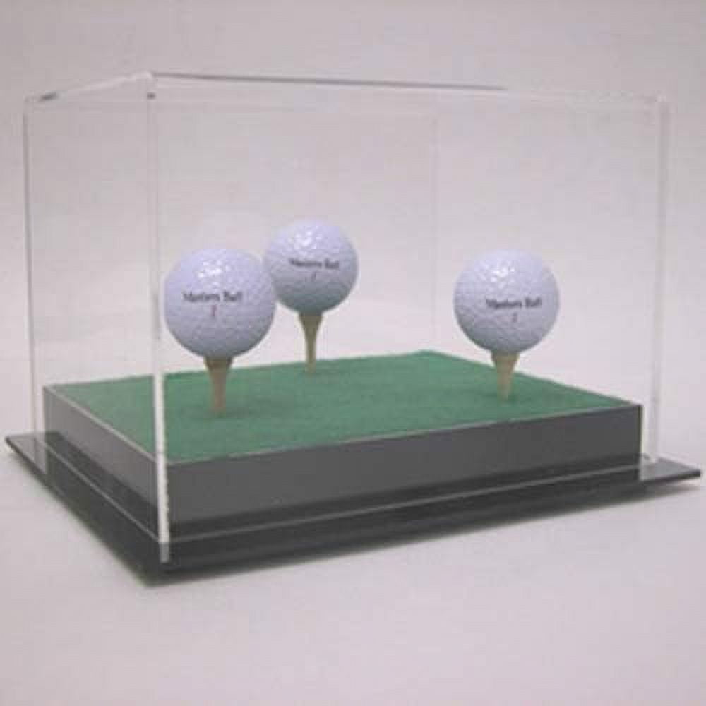 Collectible Supplies Deluxe Acrylic Triple Golf Ball Display Case