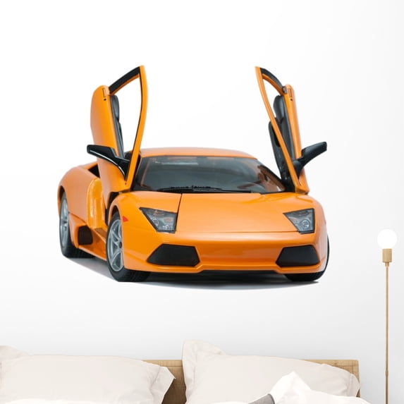 Collectible Toy Model Lamborghini Wall Decal by Wallmonkeys Peel and Stick Graphic (36 in W x 30 in H) WM272473