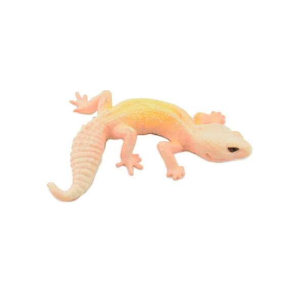 Collectible Wildlife Gifts Leopard Gecko Lizard Model Hand-Painted Replica Durable 3" Size