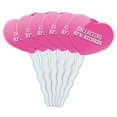 thumbnail image 1 of Collecting RPM Records Heart Love Cupcake Picks Toppers - Set of 6, 1 of 1